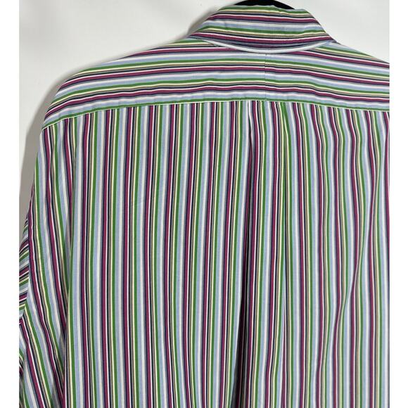 VTG Ralph Lauren Button Down Classic Fit Colorful Casual Preppy Men's Size 17/XL - Picture 7 of 9